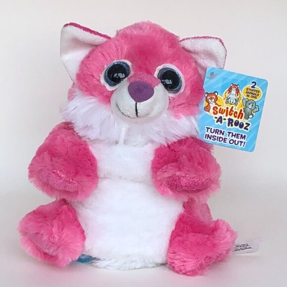 🔥 3 For $20🔥New w/Tag Fox Reversible Plush Switch-A-Rooz 8" (20cm) - Picture 4 of 14